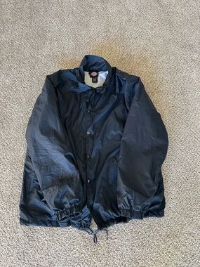 Dickies Jacket Mens L Dark blue Water Resistant Workwear